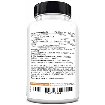 Amazon.com: Turmeric Curcumin with Black Pepper Extract
